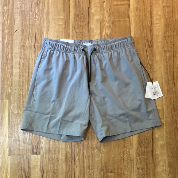 NWT ONIA Men’s Gray Drawstring Swim Trunks
